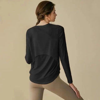 Sports Yoga Running Quick Dry Training Long Sleeve Thin Tops - Diva Melody