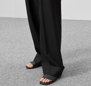 Spring Summer Pleated Wide Legs Pants - Diva Melody