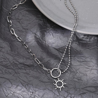 Stainless Steel Trendy Fine Delicate Mix Match Pearl Chains Pendants Necklace - Diva Melody