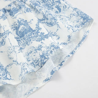 Stand Neck Top & High Waist Skirt Set - Diva Melody