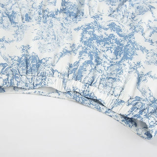 Stand Neck Top & High Waist Skirt Set - Diva Melody