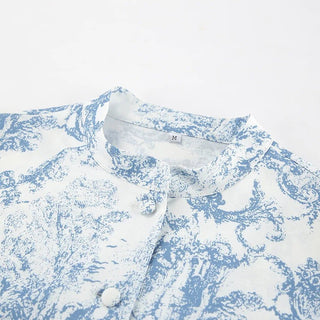 Stand Neck Top & High Waist Skirt Set - Diva Melody