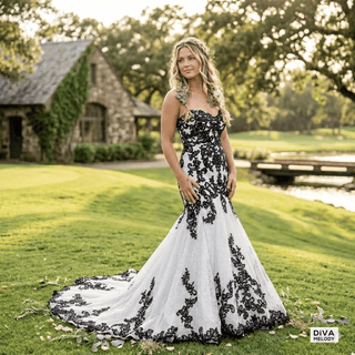 Strapless Lace Mermaid Bridal Gown - Diva Melody
