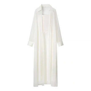 Strapless Maxi Dress and Sheer Duster Set - Diva Melody