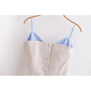 Strapless Patchwork Mini Dress - Diva Melody