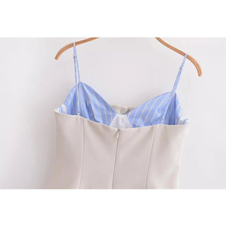 Strapless Patchwork Mini Dress - Diva Melody