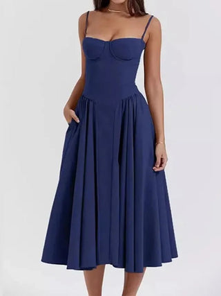 Strapless Ruffle Maxi Dress - Diva Melody