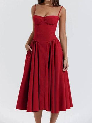 Strapless Ruffle Maxi Dress - Diva Melody