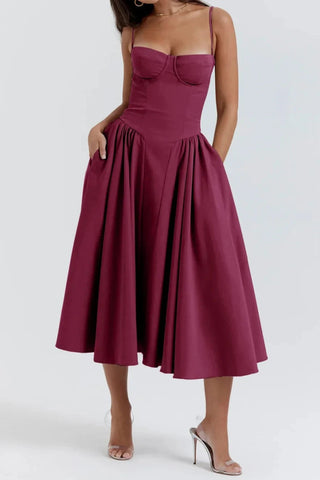 Strapless Ruffle Maxi Dress - Diva Melody