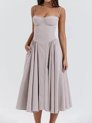 Strapless Ruffle Maxi Dress - Diva Melody