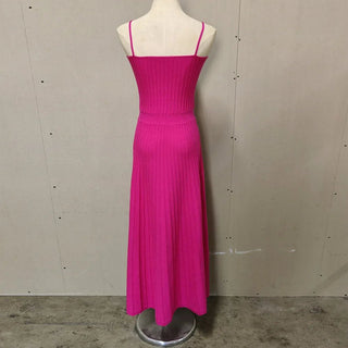 Stretchable Backless Knit Maxi Dress - Diva Melody