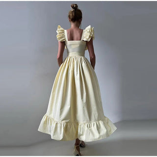 Striped A - Line Chic Fashion Dress - Diva Melody