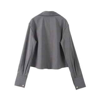 Striped Shirt & Mini Skirt Set - Diva Melody