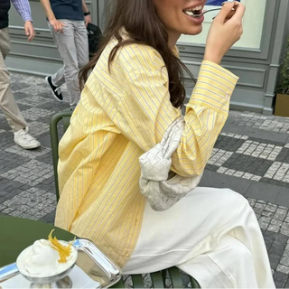 Striped Summer Button - Up Top - Diva Melody