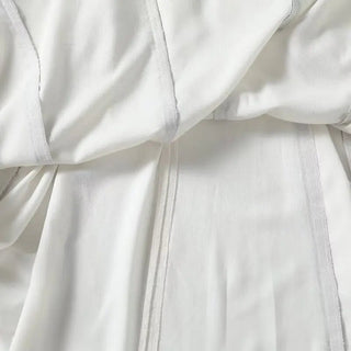 Striped U - Neck Long Dress - Diva Melody