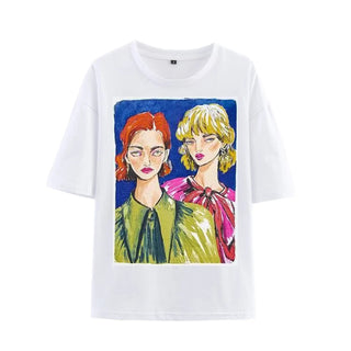 Stylish Cotton Print Tee - Diva Melody