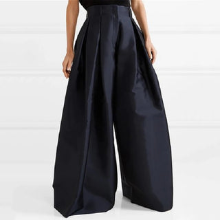 Stylish Urban Black Wide Legs Flare Pants - Diva Melody