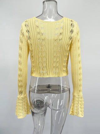 Summer Fashion V - Neck Knit Top - Diva Melody