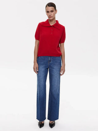 Summer Knitted Polo Shirt - Diva Melody