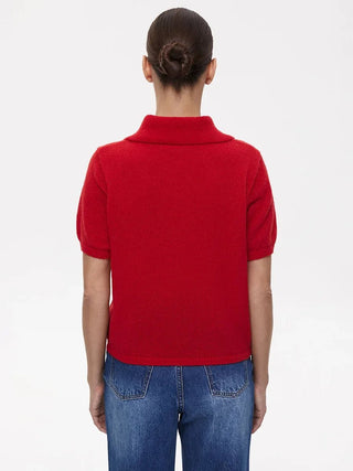 Summer Knitted Polo Shirt - Diva Melody