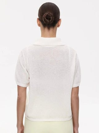 Summer Knitted Polo Shirt - Diva Melody