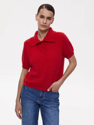 Summer Knitted Polo Shirt - Diva Melody