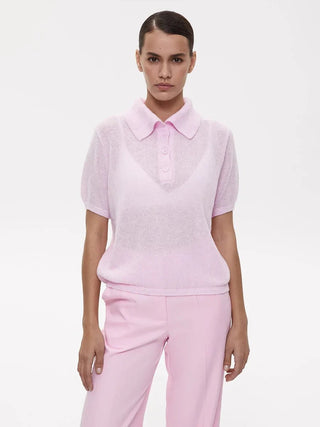 Summer Knitted Polo Shirt - Diva Melody