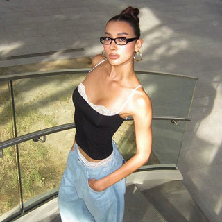 Summer Lace Sleeveless Crop Top - Diva Melody