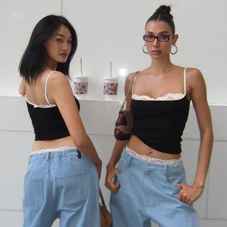 Summer Lace Sleeveless Crop Top - Diva Melody