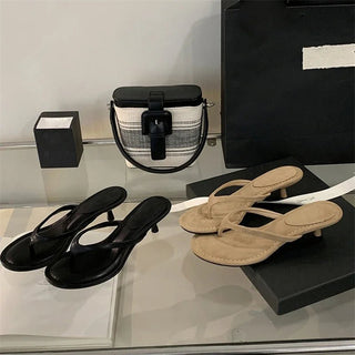 Summer Low Heel Flip Flops - Diva Melody