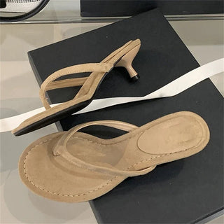 Summer Low Heel Flip Flops - Diva Melody