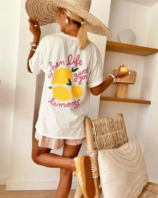 Summer Print Streetwear Tee - Diva Melody
