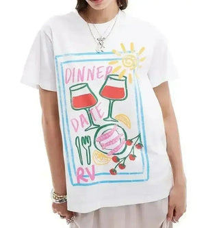Summer Print Streetwear Tee - Diva Melody