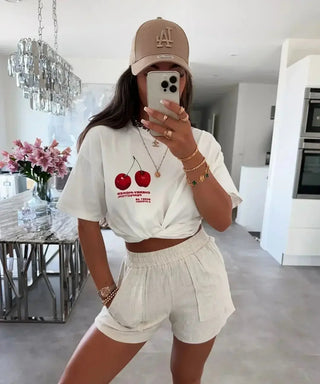 Summer Print Streetwear Tee - Diva Melody