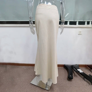 Summer V‑Neck Puff Sleeve A‑Line Skirt Set - Diva Melody