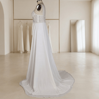 Sweetheart Chiffon Beach Wedding Dress - Diva Melody