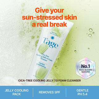[Tage] Cica-Tree Cooling Jelly to Foam Cleanser 120ml - Diva Melody