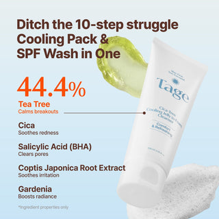 [Tage] Cica-Tree Cooling Jelly to Foam Cleanser 120ml - Diva Melody