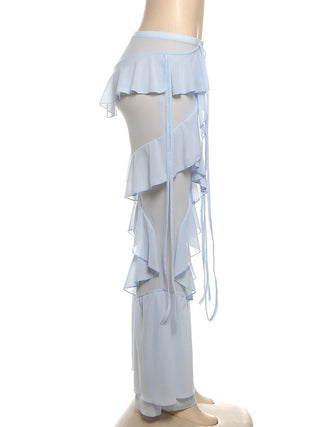 Tiered Flare Patchwork Pants - Diva Melody