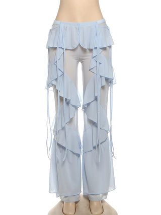 Tiered Flare Patchwork Pants - Diva Melody