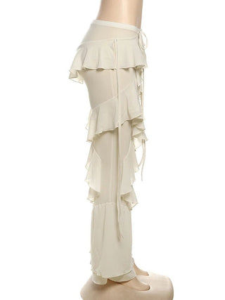 Tiered Flare Patchwork Pants - Diva Melody