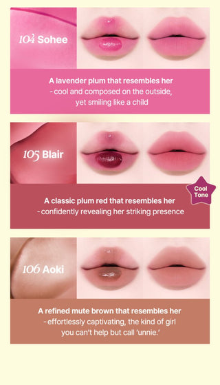 [Tiptoe] Blurlet Sorbet Tint 4ml - 6 Colors - Diva Melody