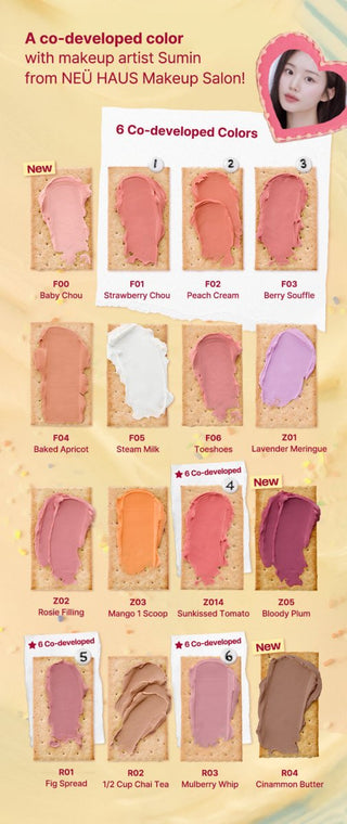 [Tiptoe] Blurry Puree Blush 5g - 16 Colors - Diva Melody