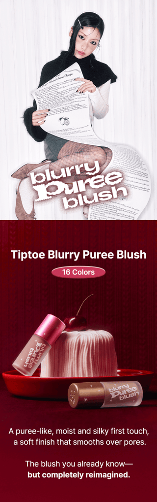 [Tiptoe] Blurry Puree Blush 5g - 16 Colors - Diva Melody