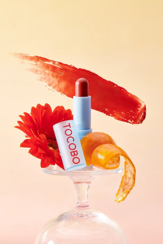 [Tocobo] Glass Tinted Lip Balm 013 TANGERINE RED 3.5g - Diva Melody