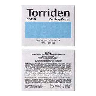 [Torriden] DIVE IN Low Molecular Hyaluronic Acid Soothing Cream 100ml - Diva Melody