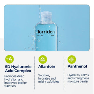 [Torriden] DIVE IN Low Molecular Hyaluronic Acid Toner 300ml - Diva Melody