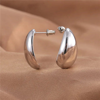 Trendy Circle Twists Hoop Earrings - Diva Melody