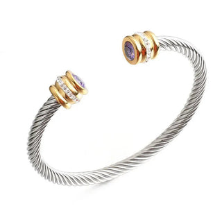 Trendy Luxury Stackable Bangle Cuff Bracelets - Diva Melody