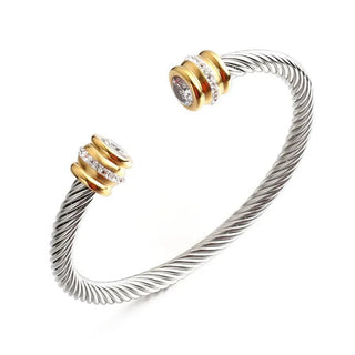 Trendy Luxury Stackable Bangle Cuff Bracelets - Diva Melody